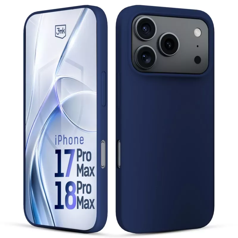 3MK PROTECTION Apple iPhone 17 Pro Max Hardy Mellow Case donkerblauw