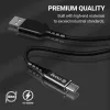 Crong Armor Link USB-C naar USB-C-kabel 100W PD 5A 200cm zwart