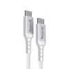 Crong Armor Link USB-C naar USB-C-kabel 100W PD 5A 200cm wit