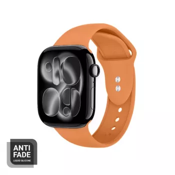 Crong Liquid Strap voor Apple Watch 38/40/41/42 mm (oranje)
