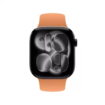 Crong Liquid Strap voor Apple Watch 38/40/41/42 mm (oranje)