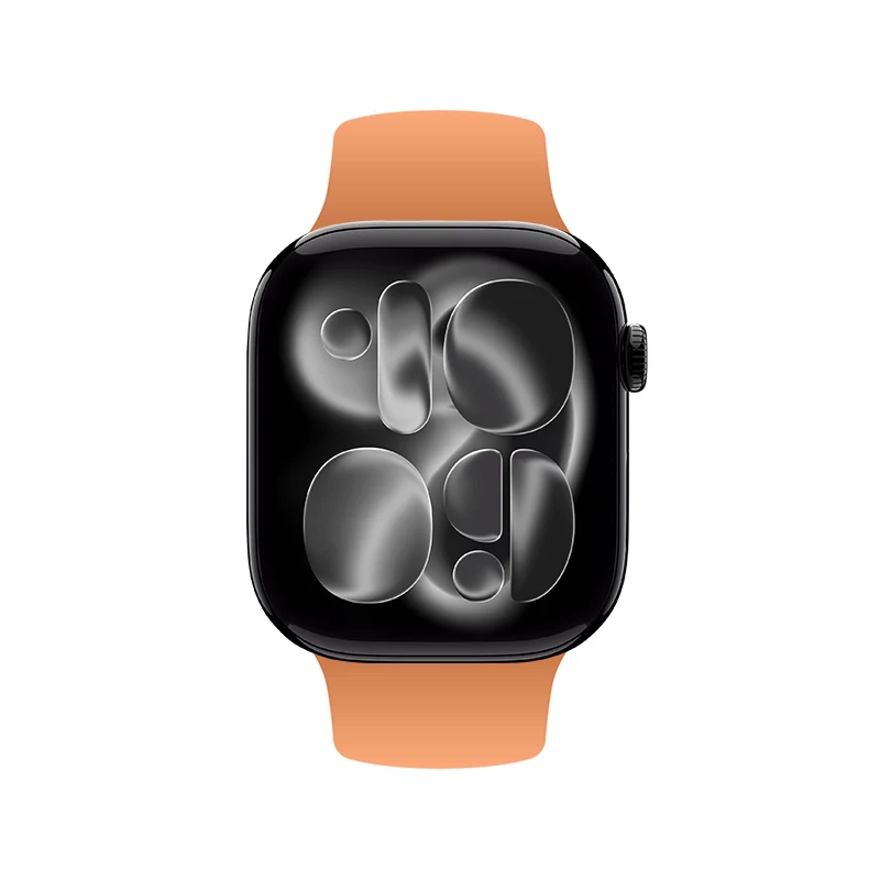 Crong Liquid Strap voor Apple Watch 38/40/41/42 mm (oranje)