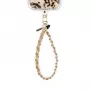 Crong Phone Charm - Beige Twist gevlochten nylon lanyard