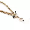 Crong Phone Charm - Beige Twist gevlochten nylon lanyard