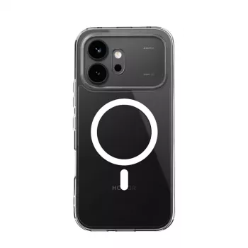 Crong Hybrid Clear Magnetic Case voor Honor 600 5G, MagSafe-compatibel, transparant