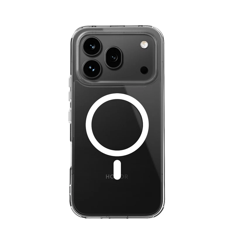 Crong Hybrid Clear Magnetic Case voor Honor 600 Pro 5G, MagSafe-compatibel, transparant