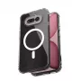Crong Hybrid Clear Magnetic Case voor Nothing Phone 4a, MagSafe-compatibel, transparant