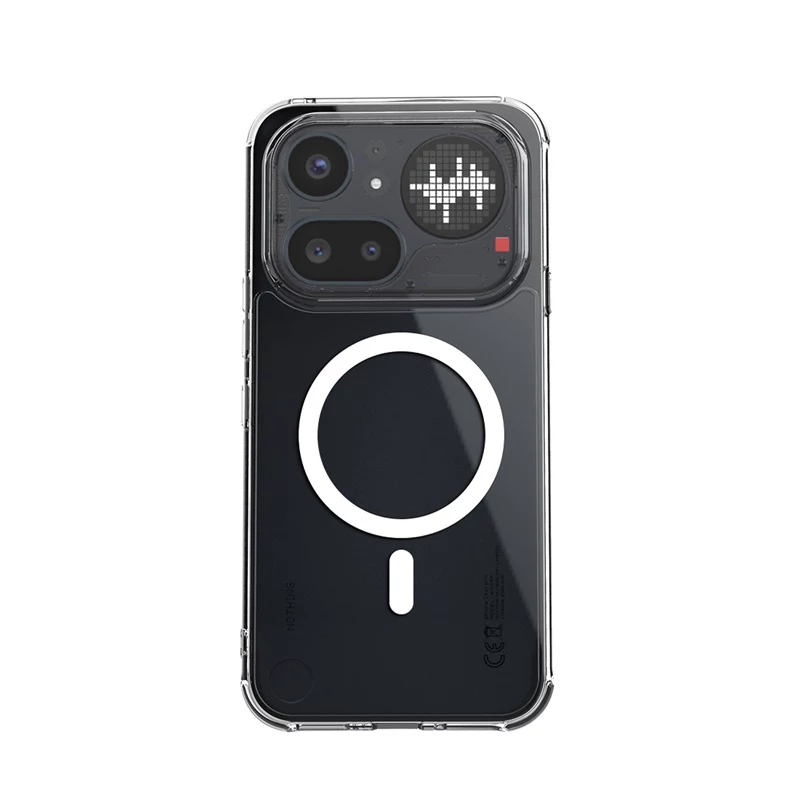 Crong Hybrid Clear Magnetic Case MagSafe voor Nothing Phone 4a Pro (transparant)