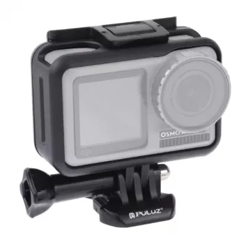 PULUZ framhouder beschermhoes voor DJI Osmo Action - zwart (PU338B)