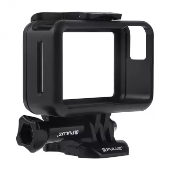 PULUZ framhouder beschermhoes voor DJI Osmo Action - zwart (PU338B)