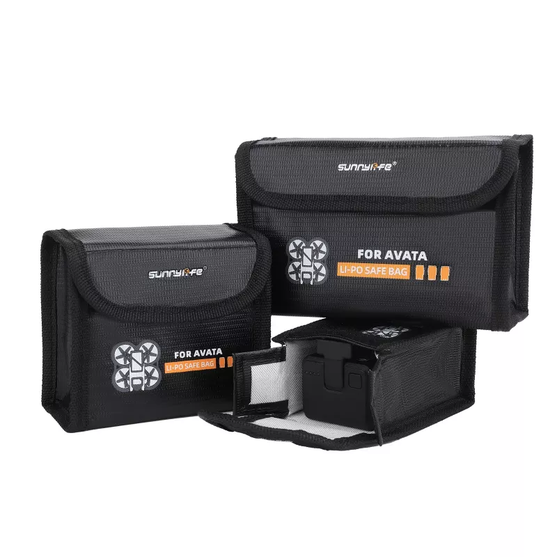 SUNNYLIFE beschermhoes voor 2x DJI Avata accu's - EVA hardcase, zwart