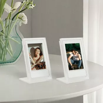 LOVEINSTANT 2x transparante fotolijst + opbergbox voor Fujifilm Instax Mini 12, 11, 9, 8, 7s, 70, 90, 50, 40, Evo, Liplay, Link 2, Link SE