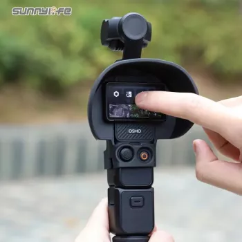SUNNYLIFE LCD-scherm zonnekap & bescherming voor DJI Osmo Pocket 3 - zwart