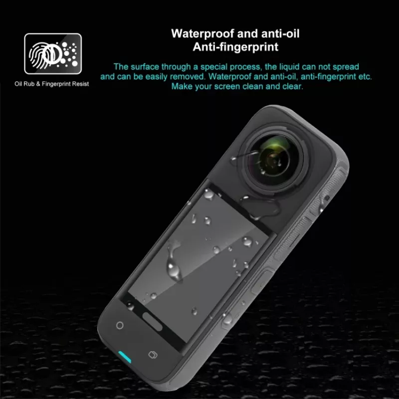 PULUZ tempered glass screenprotector 9H voor Insta360 X4 / X5