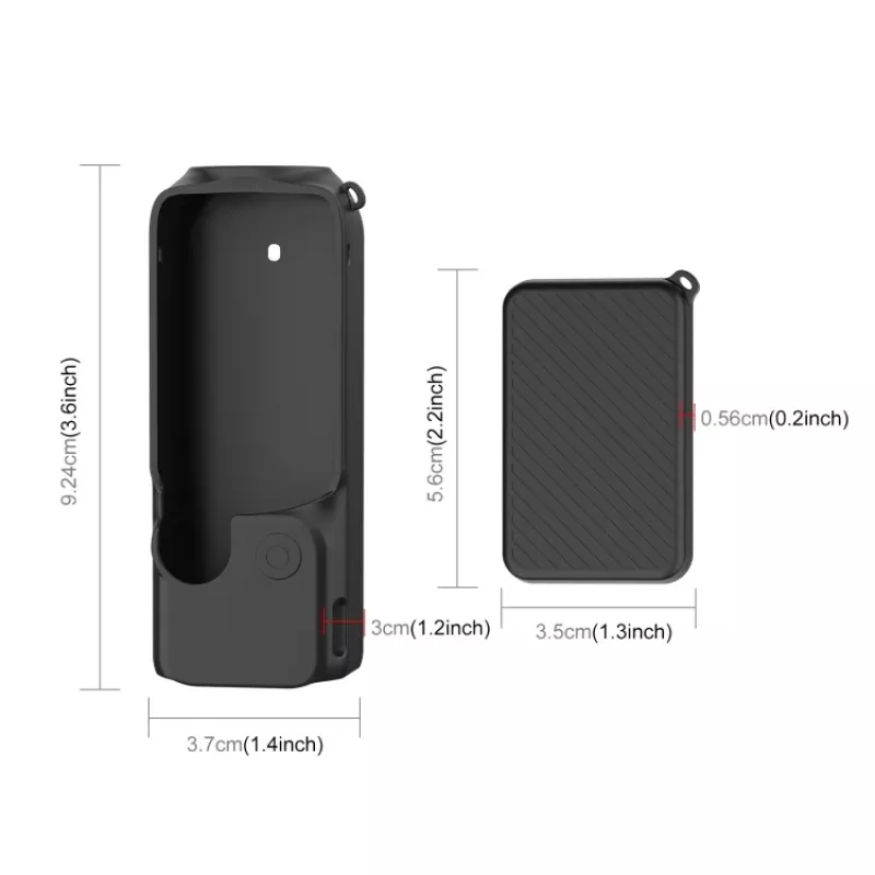 PULUZ siliconen beschermhoes voor DJI Osmo Pocket 3 - zwart