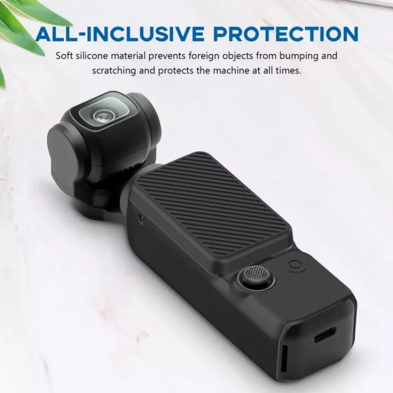 PULUZ siliconen beschermhoes voor DJI Osmo Pocket 3 - zwart