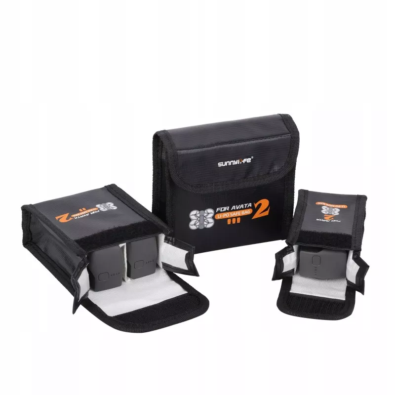 SUNNYLIFE brandwerende tas voor 1x DJI Avata 2 accu - AT2-DC781-1