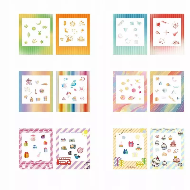 LOVEINSTANT set met 12 stickerframes voor Fuji Instax Square Link SQ1 SQ6 SQ20 SQ40 SQ10