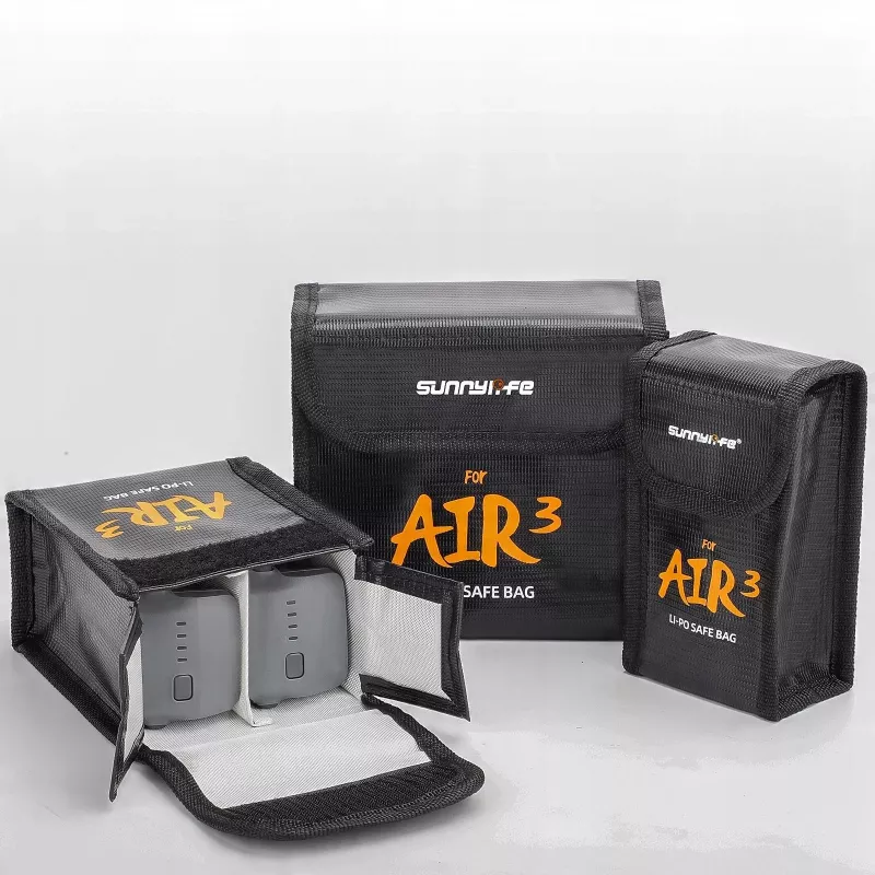 SUNNYLIFE brandwerende tas voor 1 DJI Air 3 / 3S accu