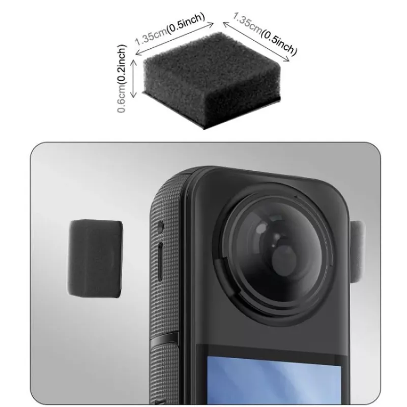 PULUZ 6x windscherm schuimrubber kap voor Insta360 X5 / X5 / X4 / X3 / PU775B