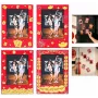 LOVEINSTANT 4x magnetische fotolijst voor Instax Mini, rood/goud