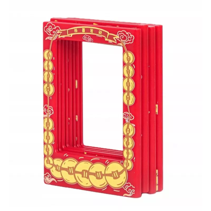 LOVEINSTANT 4x magnetische fotolijst voor Instax Mini, rood/goud