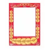 LOVEINSTANT 4x magnetische fotolijst voor Instax Mini, rood/goud