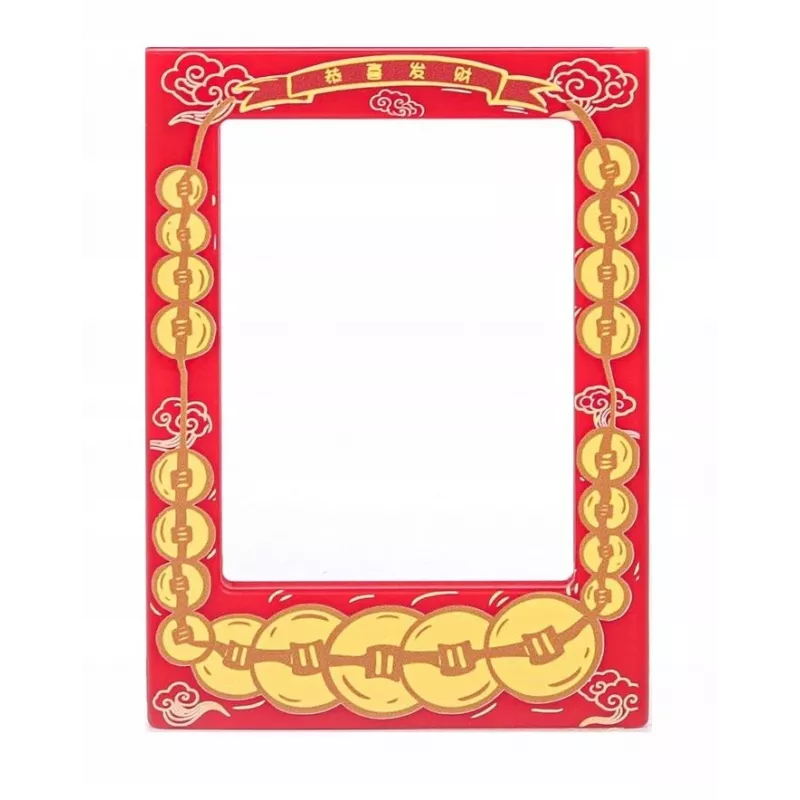 LOVEINSTANT 4x magnetische fotolijst voor Instax Mini, rood/goud