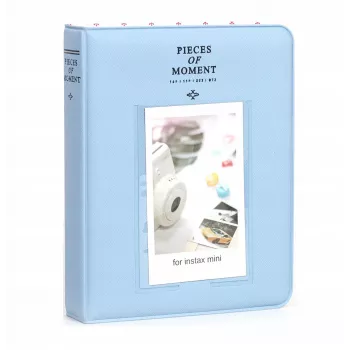 LOVEINSTANT fotoalbum 64 foto's voor Fuji Instax Mini 13 12 11 40 41 99 Evo Link / Saturated Blue