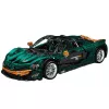 LEAN TOYS Bouwstenen Sportwagen Groen 1:8 P1 3268 stuks