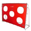 LEAN TOYS voetbaltrainingsdoel met richtmat rood 213x152x75cm