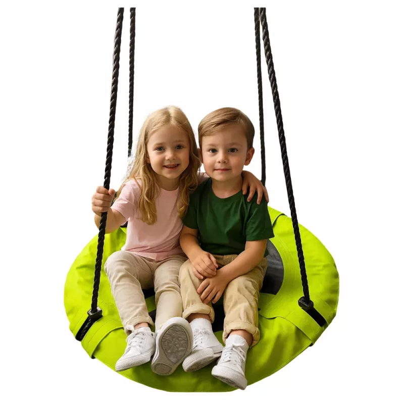 LEAN SPORT tuinschommel ooievaarsnest voor kinderen groen 60cm