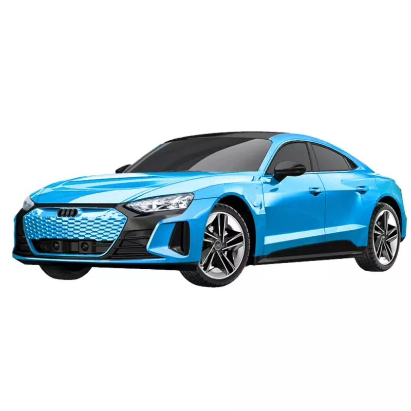 Double E Audi RS E-tron GT op afstandsbediening RC auto blauw 1:14