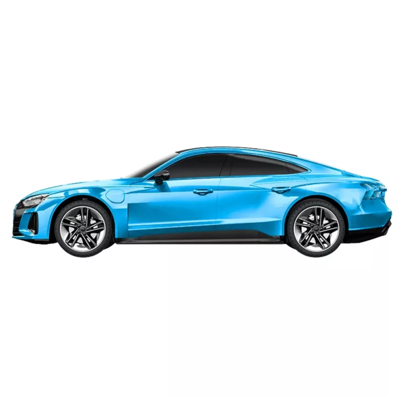 Double E Audi RS E-tron GT op afstandsbediening RC auto blauw 1:14