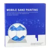 LEAN 3D image drijfzand blauw decoratie 360° wit