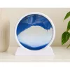 LEAN 3D image drijfzand blauw decoratie 360° wit