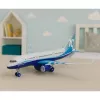 LEAN TOYS Passagiersvliegtuig met terugtrekmotor, metaal, licht, geluid, 23 cm