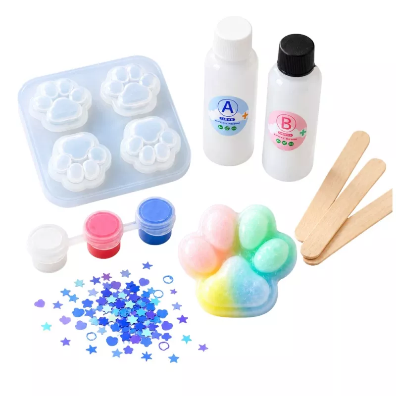 LEAN TOYS DIY creatieve set voor het maken van squishies kattenpoot 44 delen