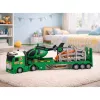 LEAN TOYS dinosaurus transportset: truck, takelwagen, helikopter, lichten, geluid