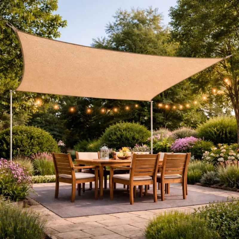 LEAN Rechthoekig beige waterdicht tuindoek 200x300 cm