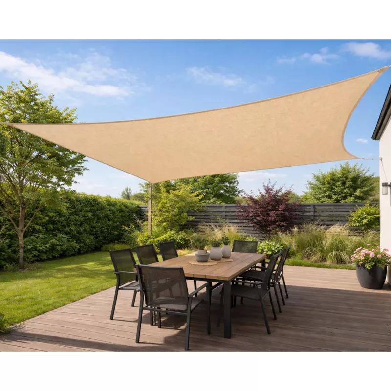 LEAN Rechthoekig beige waterdicht tuindoek 200x300 cm