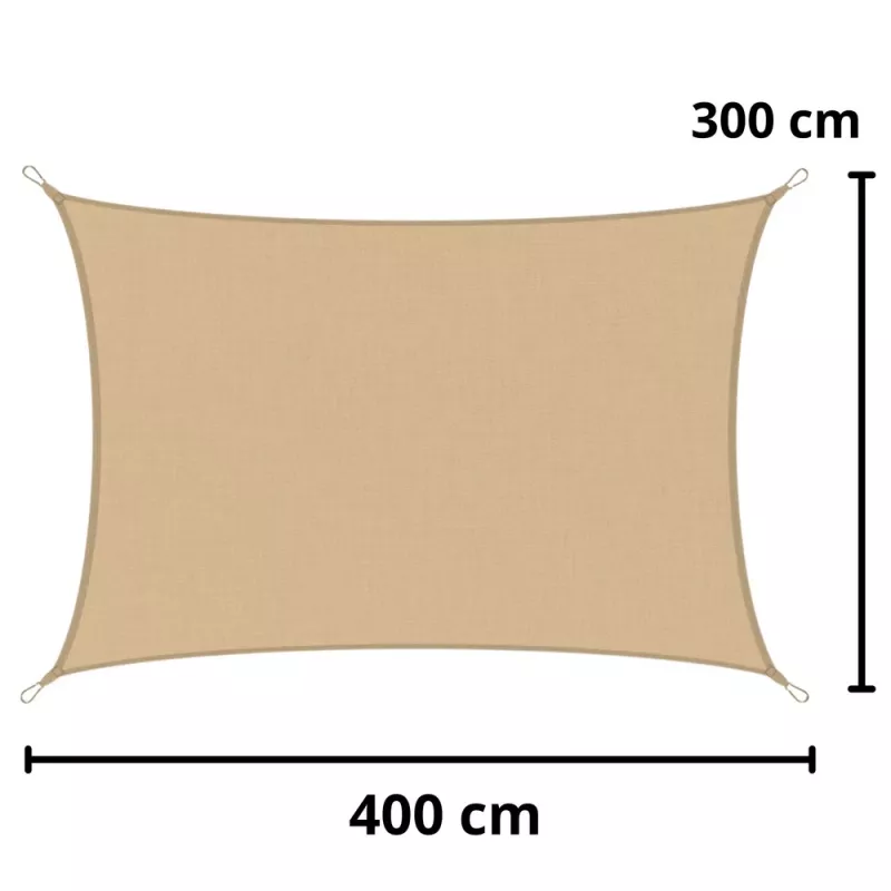 LEAN Rechthoekig beige waterdicht tuindoek 200x300 cm