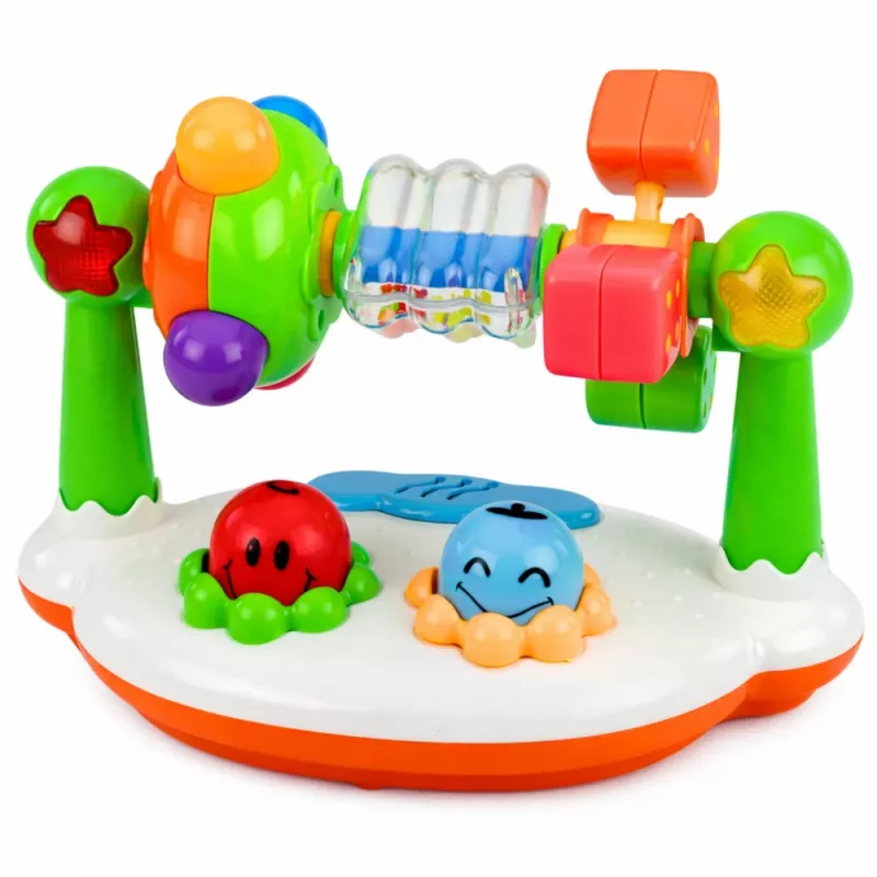 LEAN TOYS Interactief Muziekspeelgoed voor Peuters Rammelaar Lichten Geluiden