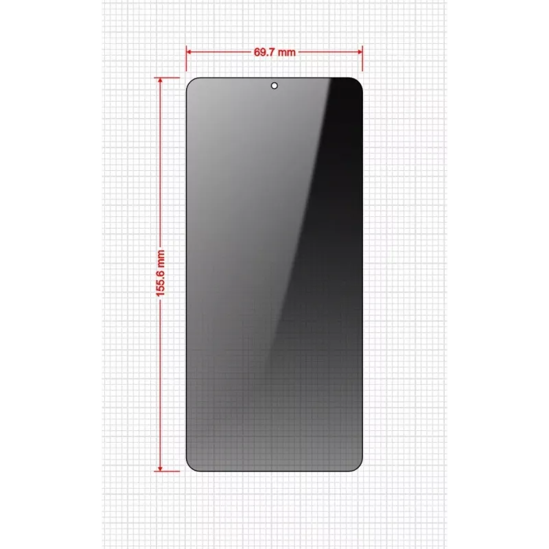 GrizzGlass SecretGlass Easy privacyschermbeschermer voor Xiaomi POCO F6