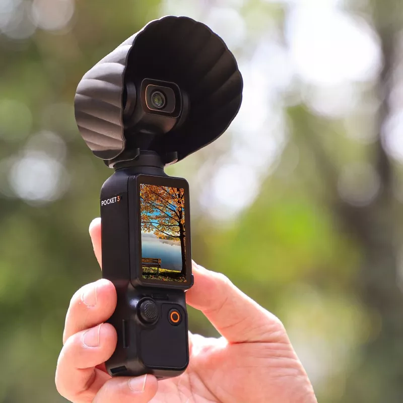 SUNNYLIFE Lens Sun Hood voor DJI Osmo Pocket 3 - Zwart