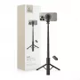 Tech-Protect L06S Selfiestick Statief met LED-licht en Bluetooth-afstandsbediening, Zwart