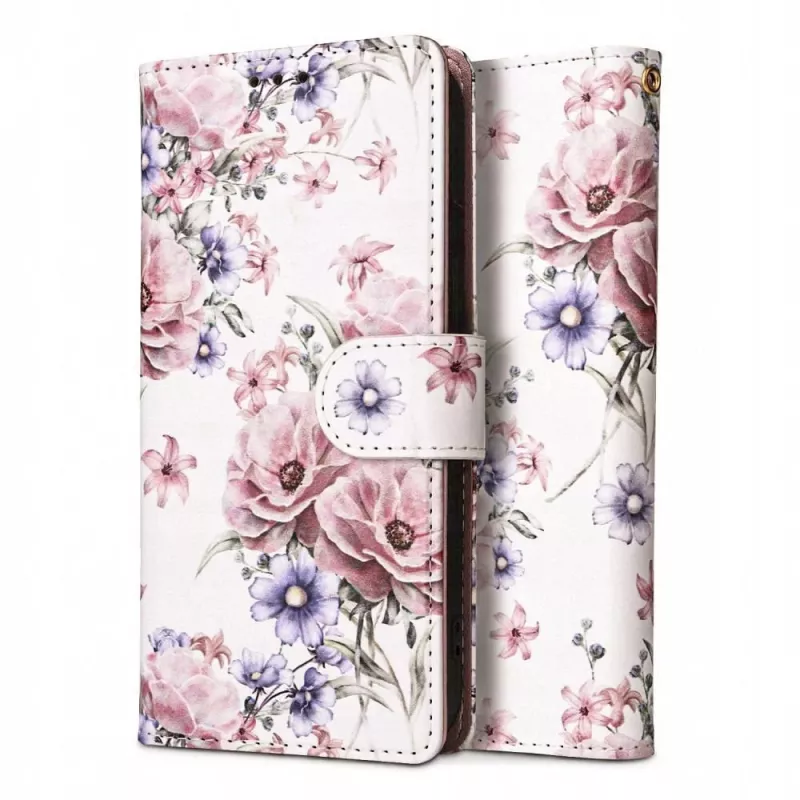 TECH-PROTECT Wallet Case voor Redmi Note 13 Pro 5G / Poco X6 5G met kaartvak, Floral