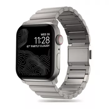 TECH-PROTECT stalen band Apple Watch 4 / 5 / 6 / 7 / 8 / 9 / SE / Ultra 1 / 2 (42 / 44 / 45 / 49 mm) titanium