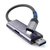 TECH-PROTECT ULTRABOOST Kaartlezer SD & Micro SD Lightning & USB Grijs