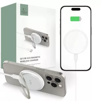 Tech-Protect QI15W-A33 MagSafe Draadloze Oplader 15W Wit